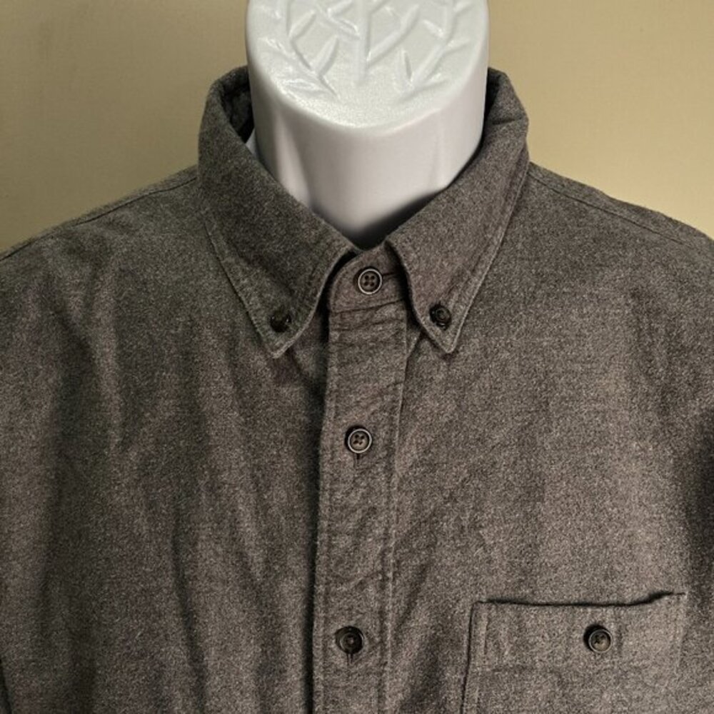 👔 J.Crew Men’s Gray Long Sleeve Shirt w/ Elbow Patches L EUC ✨